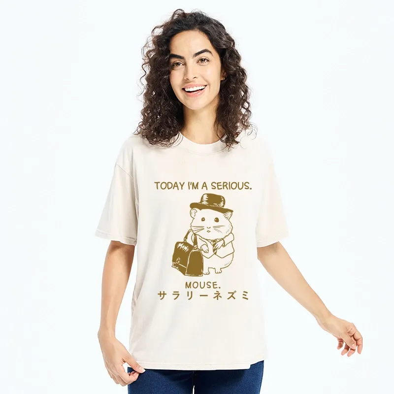 Tokyo-Tiger Today I'm A Serious Washed T-Shirt