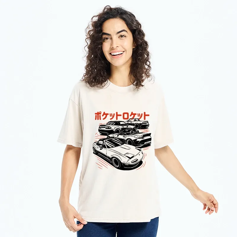 Tokyo-Tiger Pocket Rocket Washed T-Shirt