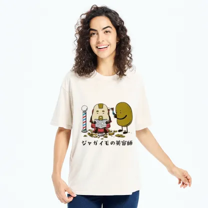 Tokyo-Tiger Potato Hairdresser Washed T-Shirt