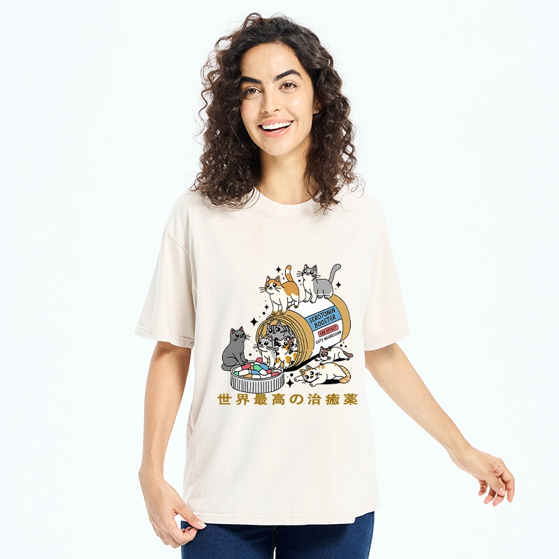 Tokyo-Tiger The Best Cure In The World Washed T-Shirt
