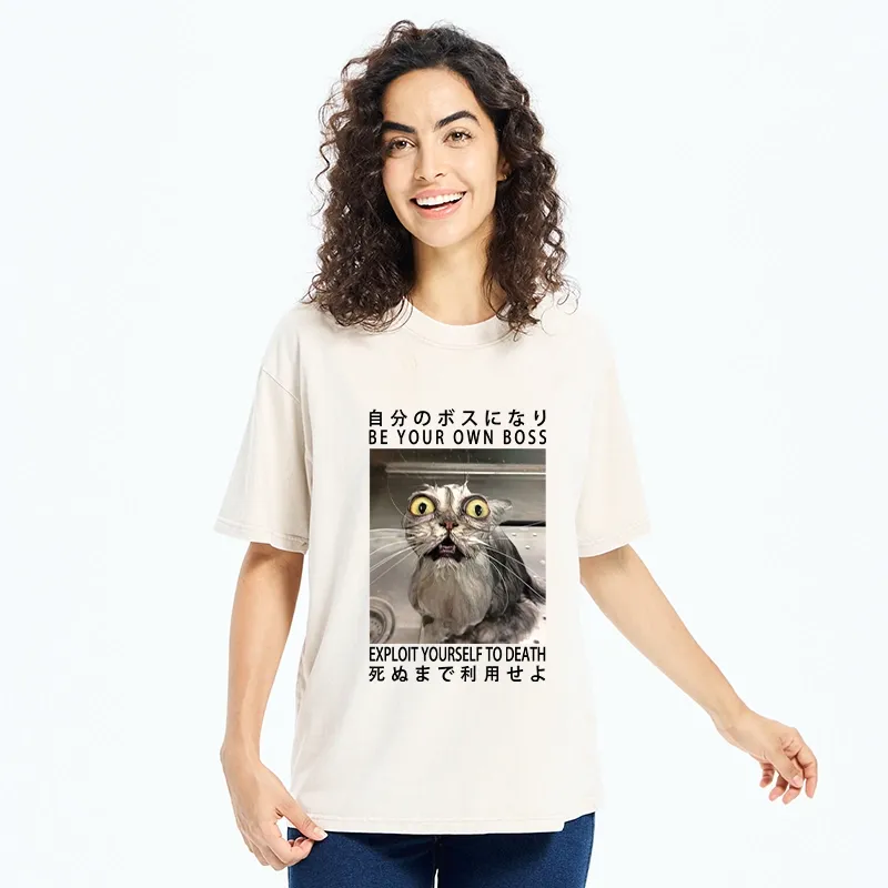Tokyo-Tiger Be Your Own Boss Washed T-Shirt