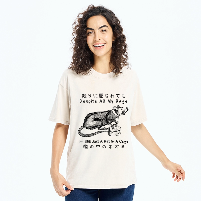 Tokyo-Tiger I'm A Rat In A Cage Washed T-Shirt