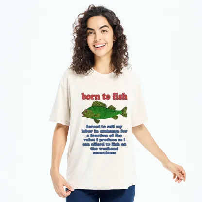 Tokyo-Tiger Born To Fish Washed T-Shirt