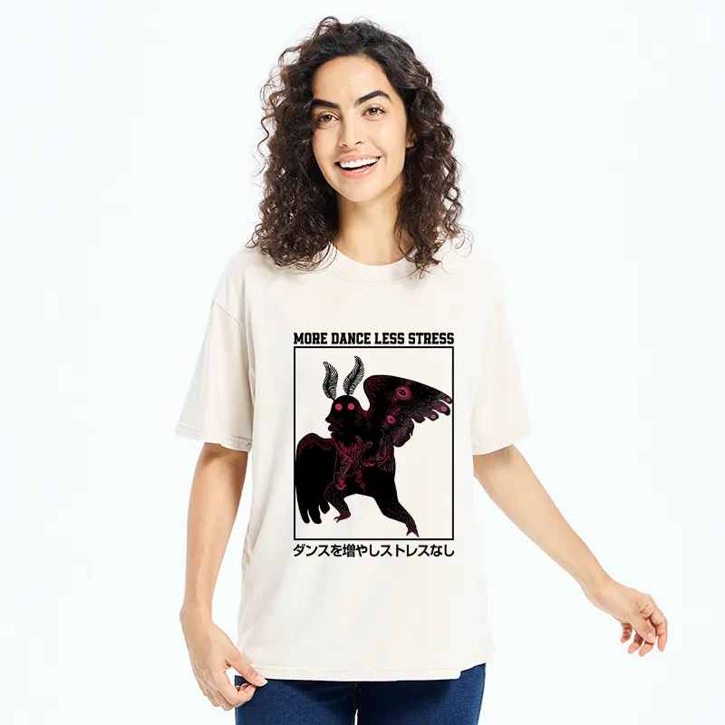 Tokyo-Tiger More Dance Less Stress Washed T-Shirt
