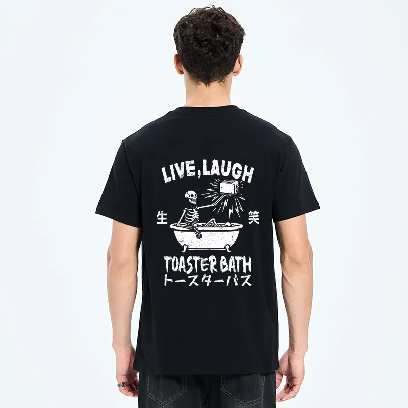 Tokyo-Tiger Funny Electric Shock Skeleton Back Classic T-Shirt