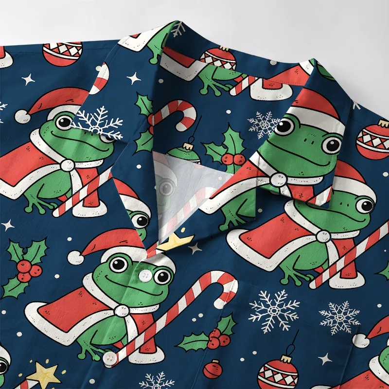 Tokyo-Tiger Christmas Frog Aloha Hawaiian Shirt