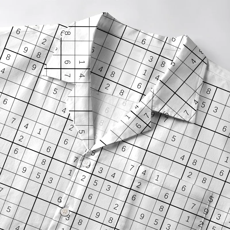 Tokyo-Tiger Sudoku Japanese Hawaiian Shirt