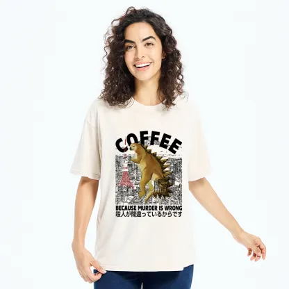 Tokyo-Tiger Because Murder Is Wrong Washed T-Shirt
