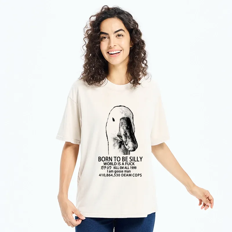 Tokyo-Tiger Born To Be Silly Washed T-Shirt