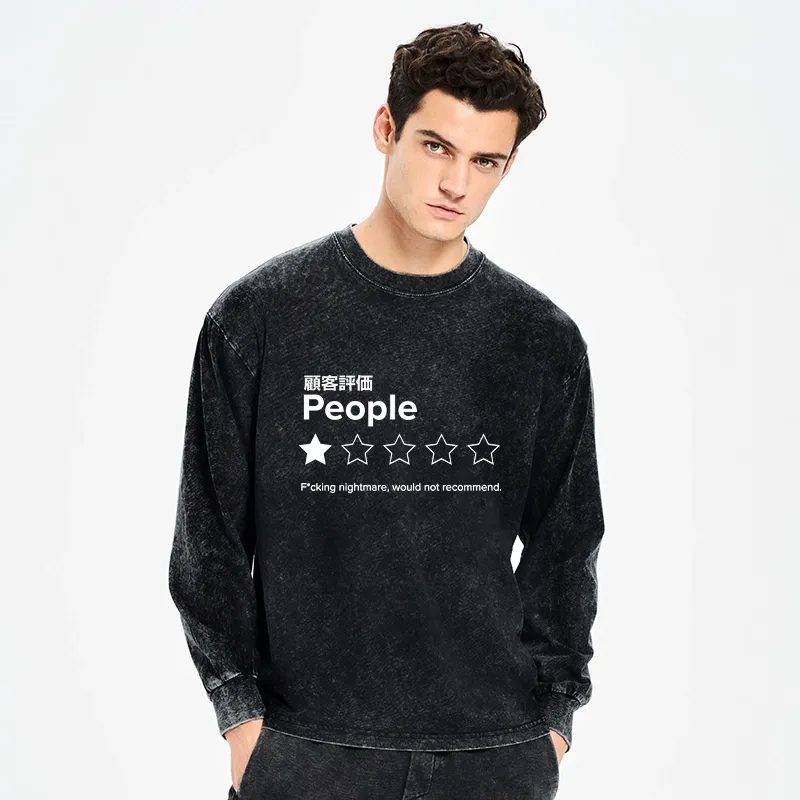 Tokyo-Tiger Evaluation People Washed Long Sleeve T-Shirt