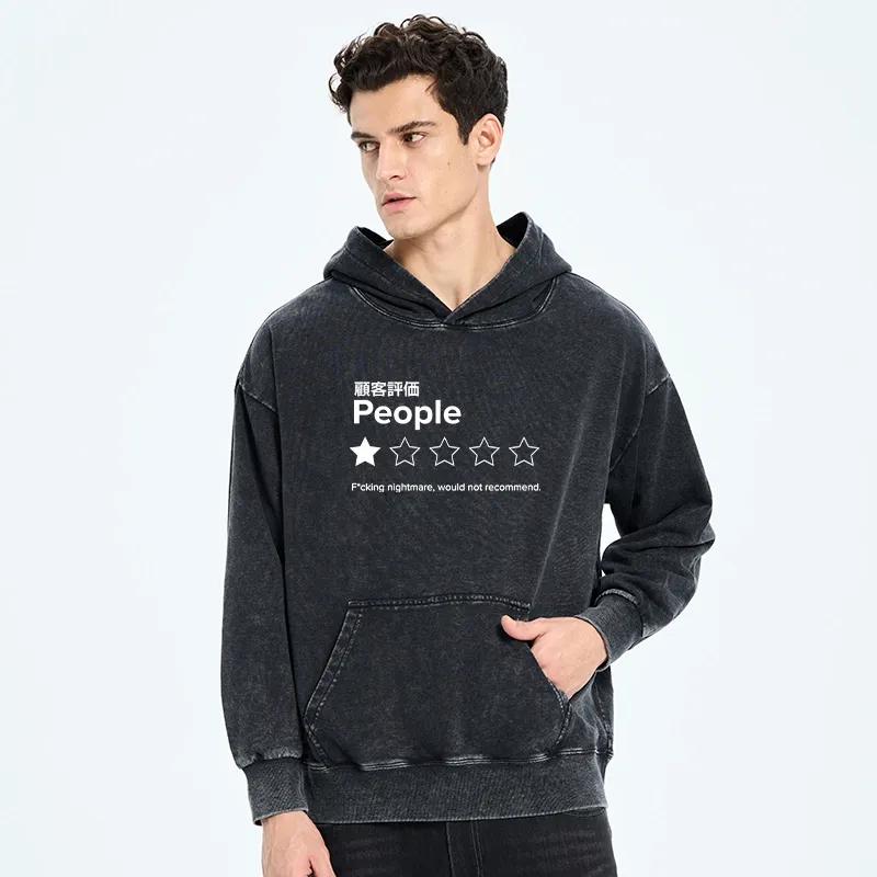 Tokyo-Tiger Evaluation People Washed Hoodie