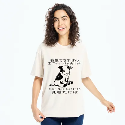 Tokyo-Tiger I Can't Tolerate Lactose Washed T-Shirt
