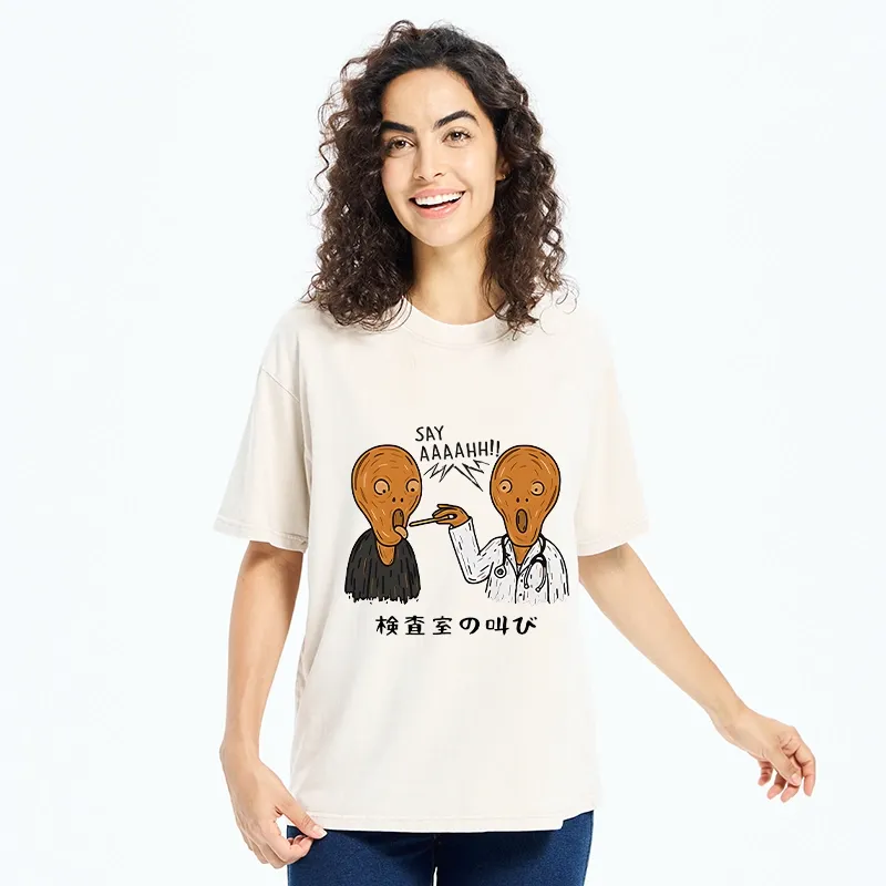 Tokyo-Tiger Doctor Scream Washed T-Shirt