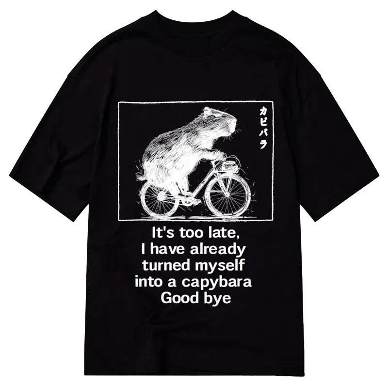 Tokyo-Tiger Funny Capybara Riding A Bicycle Classic T-Shirt