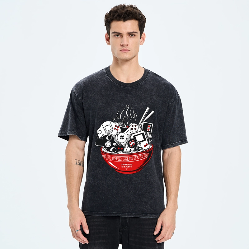 Tokyo-Tiger Press To Start The Game Washed T-Shirt