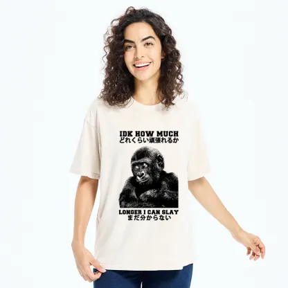 Tokyo-Tiger I Don't Know How Long I Can Slay Washed T-Shirt