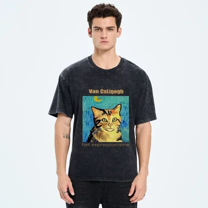 Tokyo-Tiger Van Caligogh Washed T-Shirt