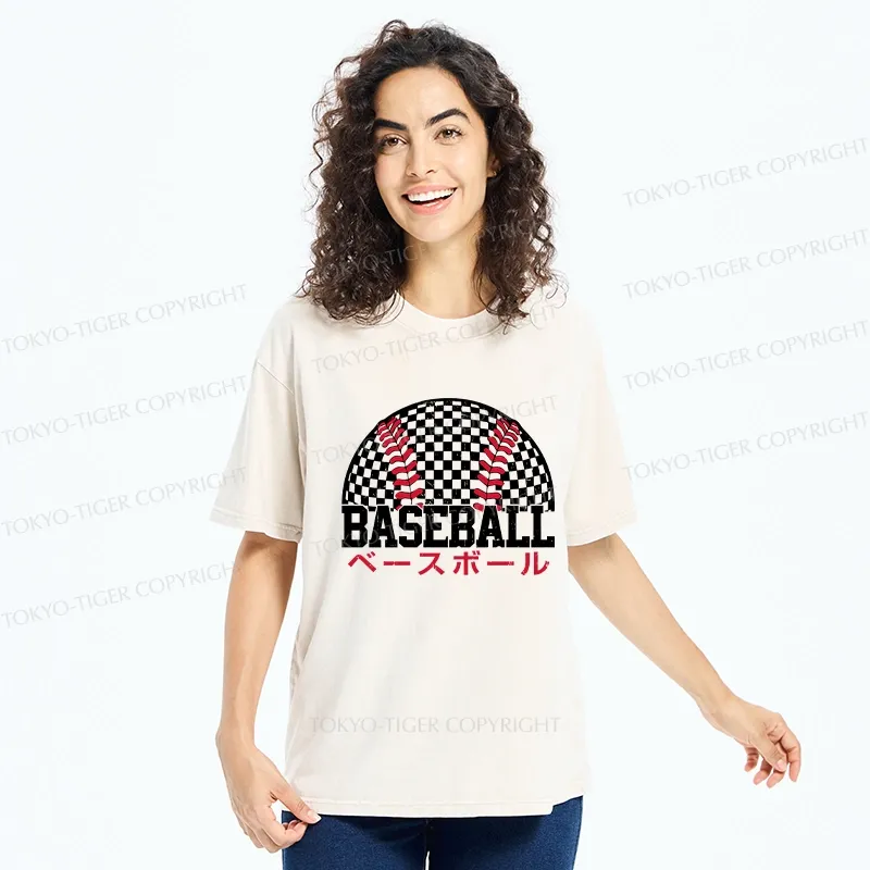Tokyo-Tiger Japan Baseball Washed T-Shirt