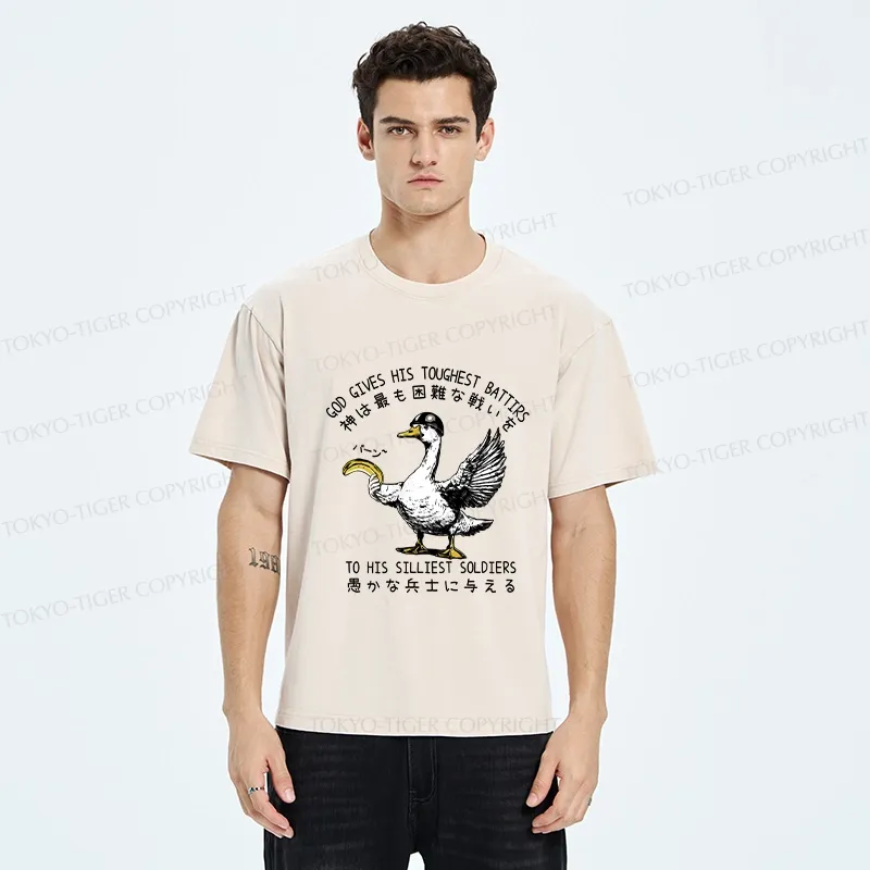 Tokyo-Tiger The Silliest Soldier Washed T-Shirt