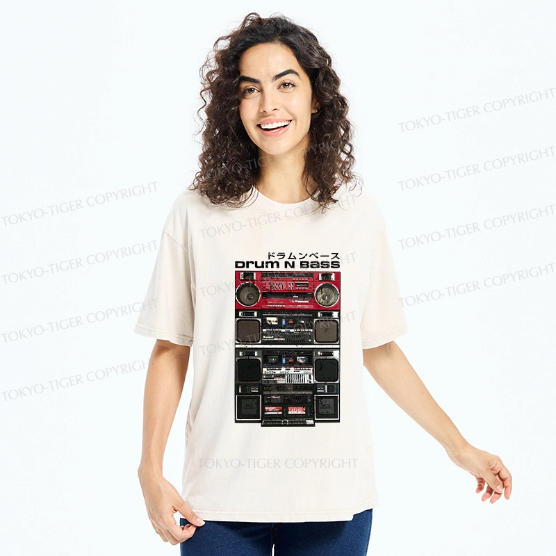 Tokyo-Tiger Drum And Bass Washed T-Shirt