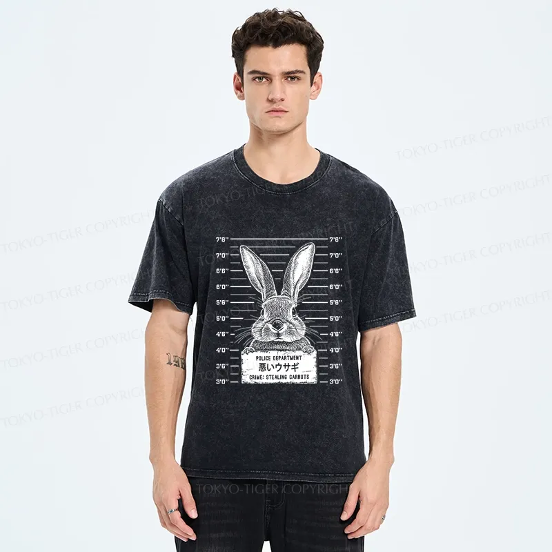 Tokyo-Tiger The Arrested Rabbit Washed T-Shirt