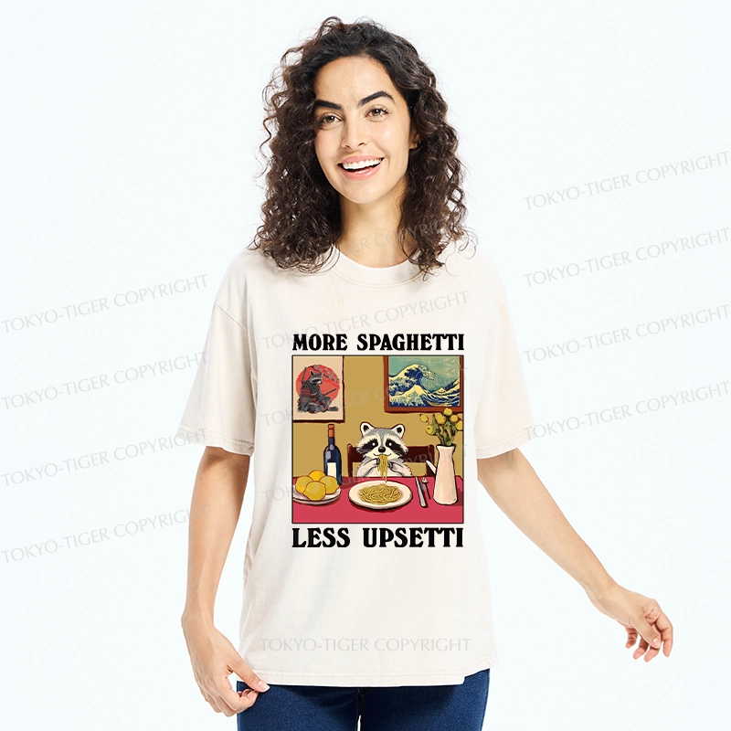Tokyo-Tiger More Spaghetti Less Upsetti Japanese Washed T-Shirt