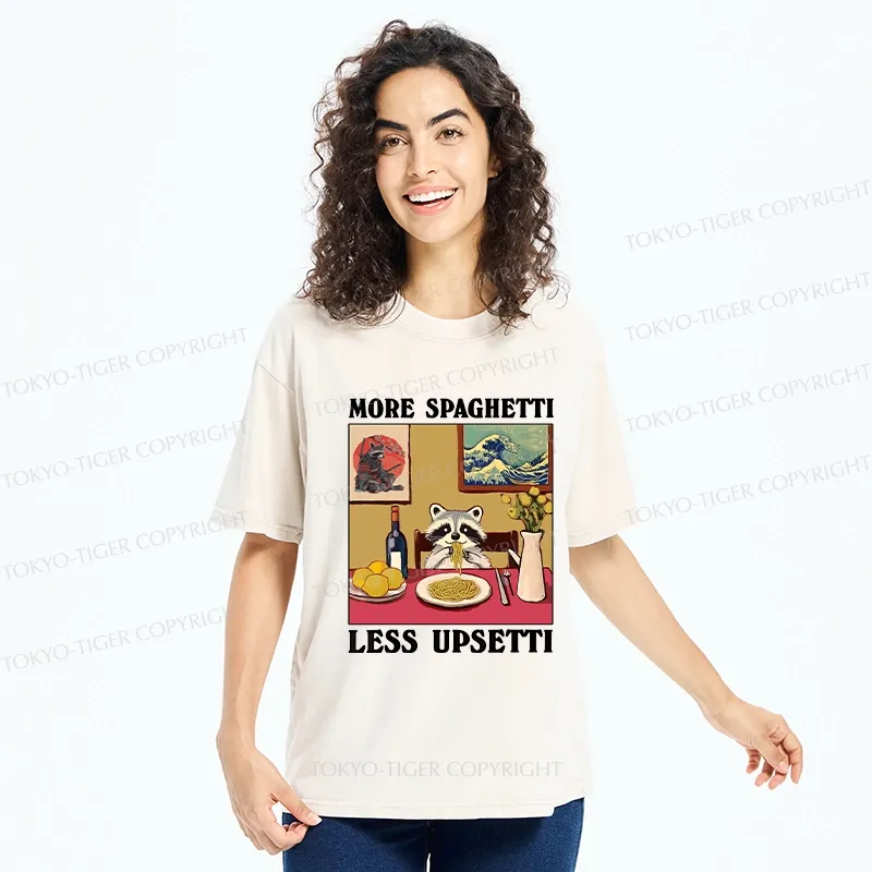 Tokyo-Tiger More Spaghetti Less Upsetti Japanese Washed T-Shirt