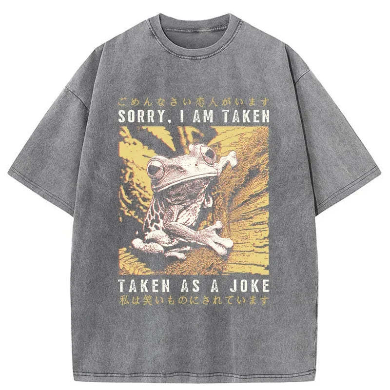 Tokyo-Tiger The Tragic Frog Japanese Washed T-Shirt