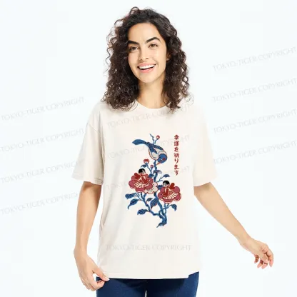 Tokyo-Tiger Best Of Luck Washed T-Shirt