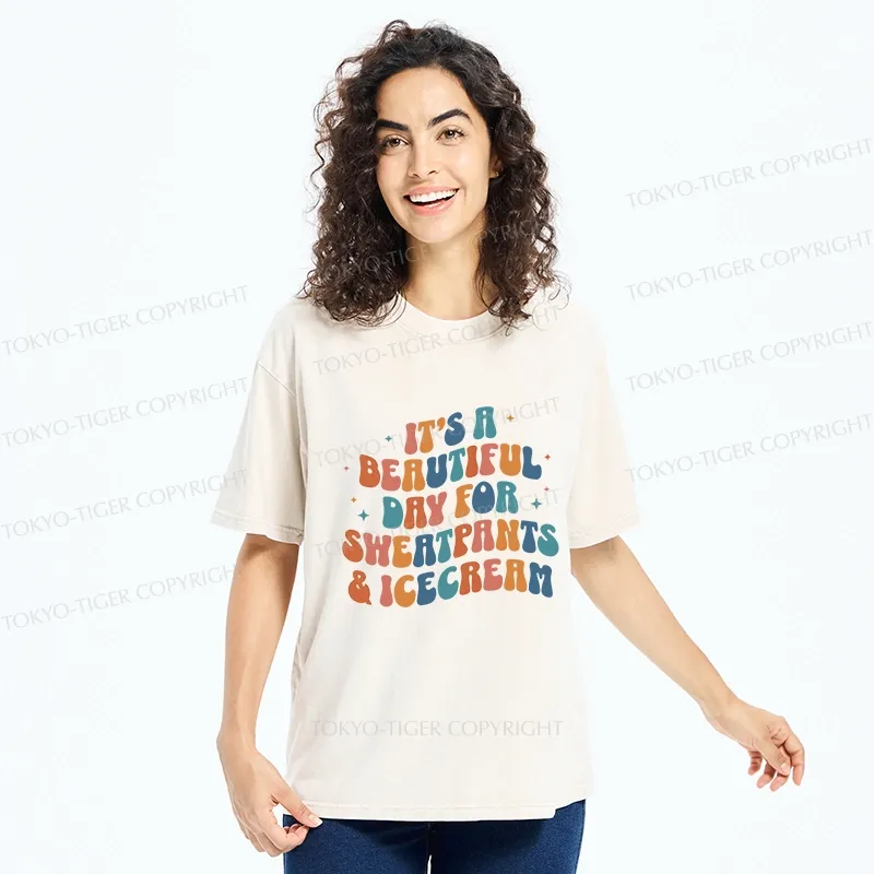 Tokyo-Tiger Sushi Lovers Washed T-Shirt