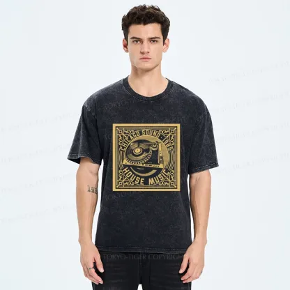 Tokyo-Tiger House Music Washed T-Shirt