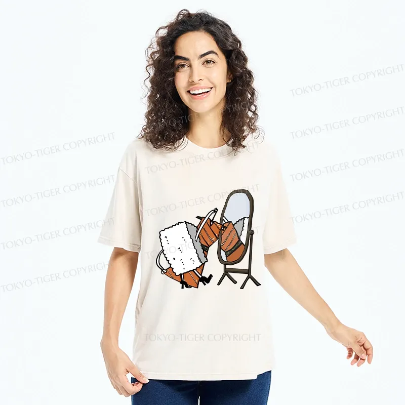 Tokyo-Tiger How About This Skirt Washed T-Shirt
