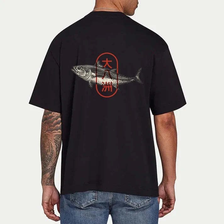 Tokyo-Tiger Sushi Fish Front Back Classic T-Shirt