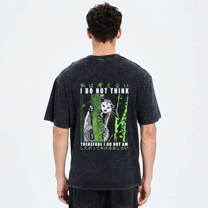 Tokyo-Tiger Stupid Possum Japan Back Washed T-Shirt