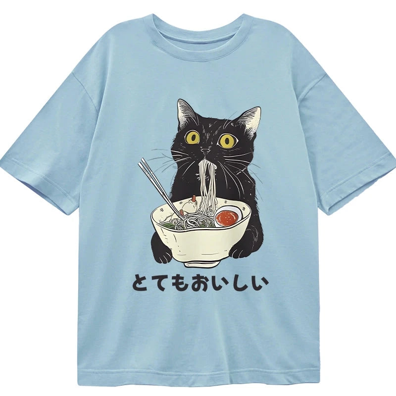 Tokyo Tiger Cats Eat Ramen Noodles Classic T Shirt Sale tokyo tiger