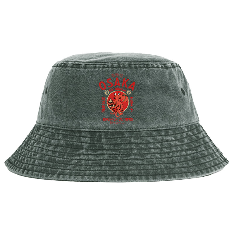 Tokyo-Tiger Drunken Octopus Japan Washed Bucket Hat