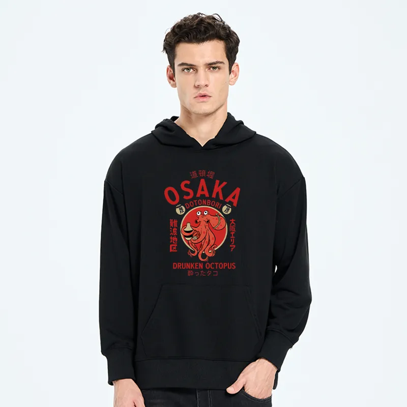 Tokyo-Tiger Drunken Octopus Japan Classic Hoodie