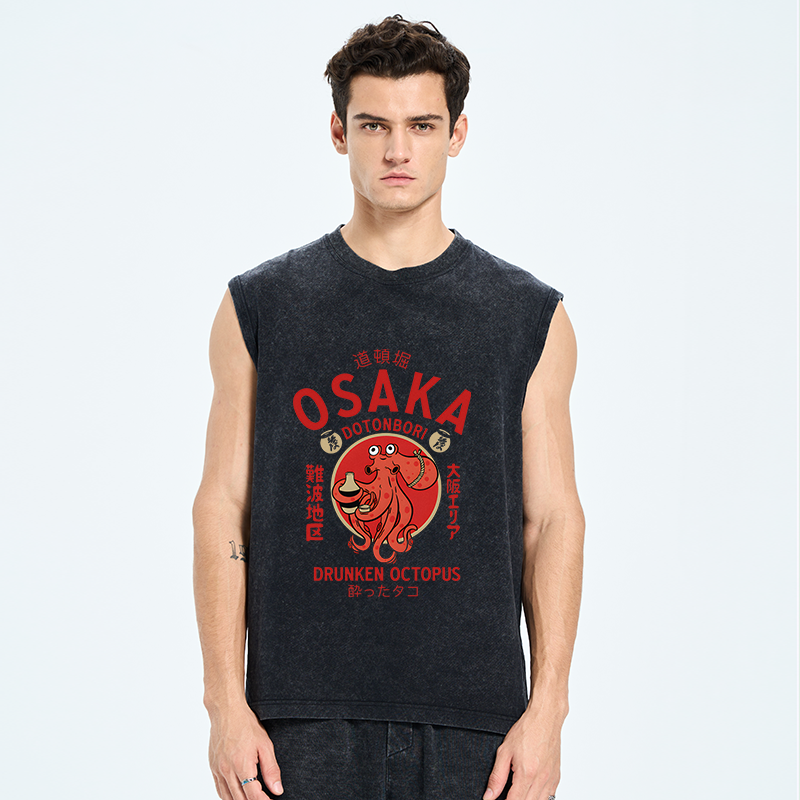 Tokyo-Tiger Drunken Octopus Japan Washed Tank