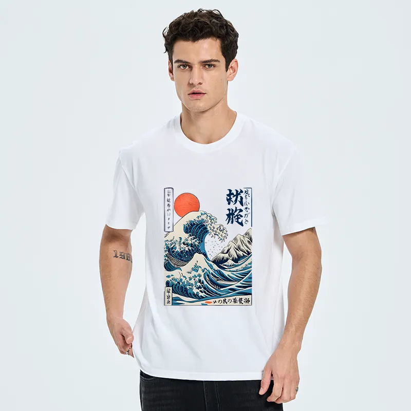 Tokyo-Tiger Ukiyo-e Ocean Waves Japan Classic T-Shirt