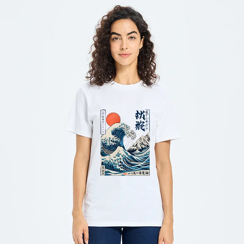 Tokyo-Tiger Ukiyo-e Ocean Waves Japan Classic T-Shirt