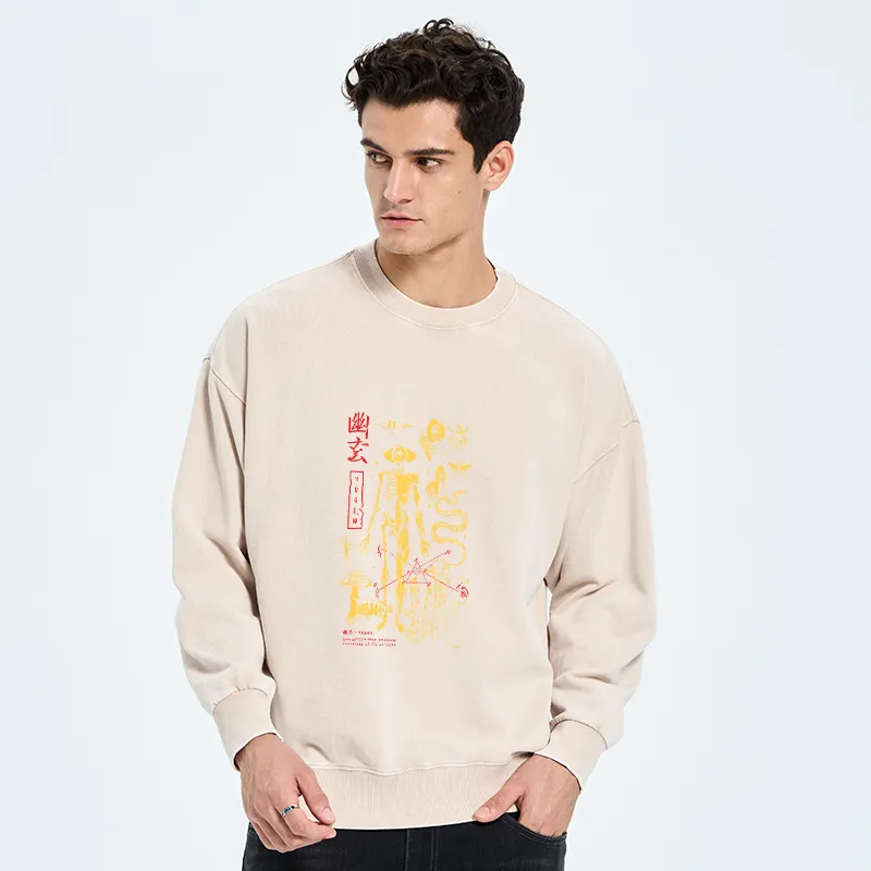 Tokyo-Tiger Spooky Ghost Japanese Washed Sweatshirt