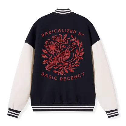 Tokyo-Tiger Pigeon That Was Moved Embroidery Varsity Jacket