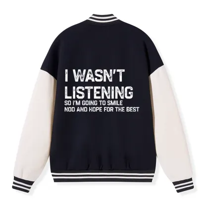 Tokyo-Tiger Indifferent To Everything Embroidery Varsity Jacket
