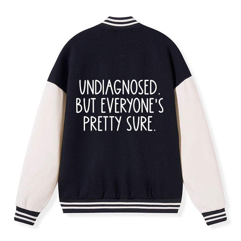 Tokyo-Tiger Self-diagnosed Illness Funny Embroidery Varsity Jacket