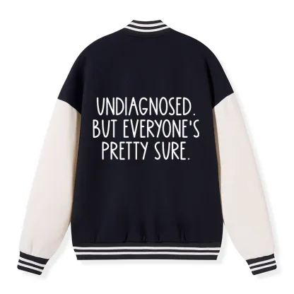 Tokyo-Tiger Self-diagnosed Illness Funny Embroidery Varsity Jacket