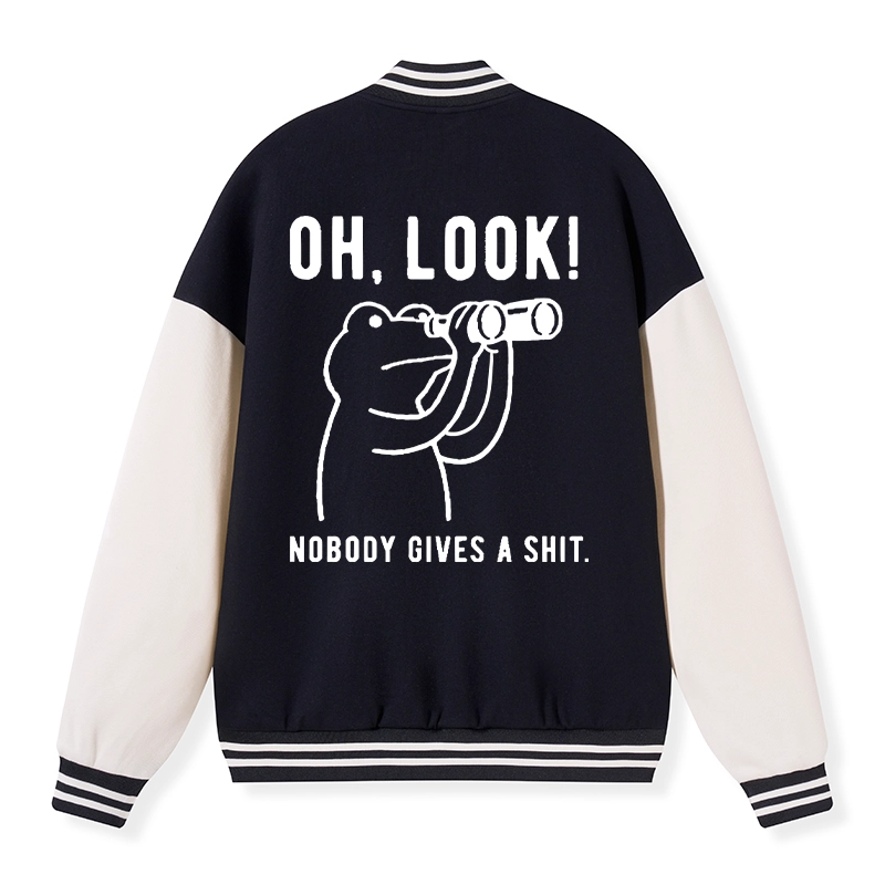 Tokyo-Tiger Frog of Indifference Embroidery Varsity Jacket