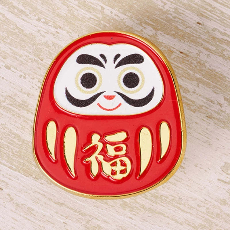 Tokyo-Tiger Takasaki Daruma Dolls Pin