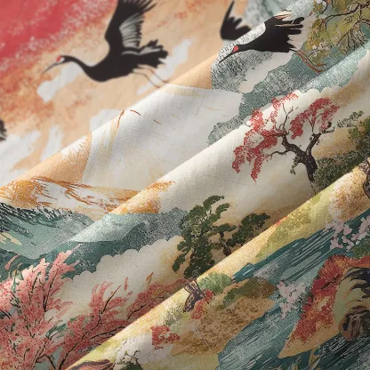 Tokyo-Tiger Soaring Crane Vista Button-up Shirt