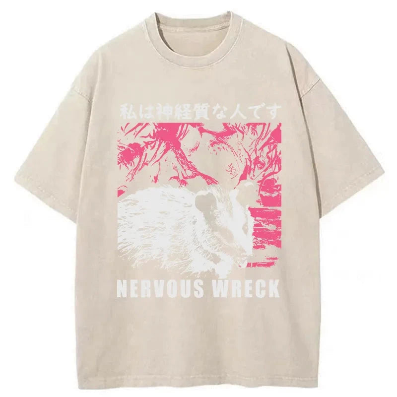 Tokyo-Tiger Nervous Wreck Washed T-Shirt