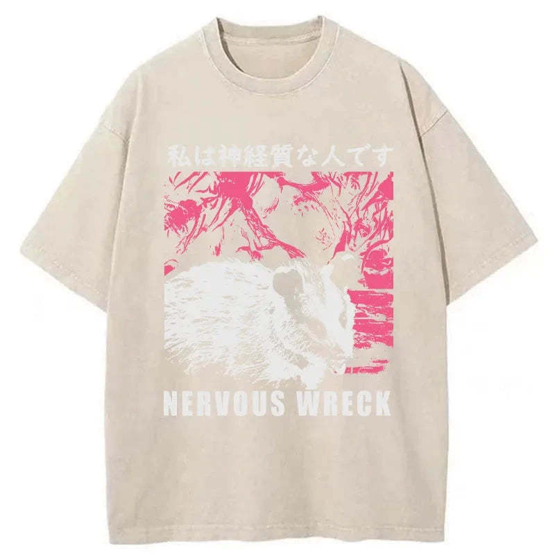 Tokyo-Tiger Nervous Wreck Washed T-Shirt